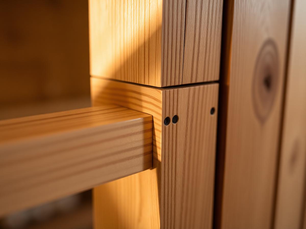 Detail van handgemaakt houtwerk door Hartong